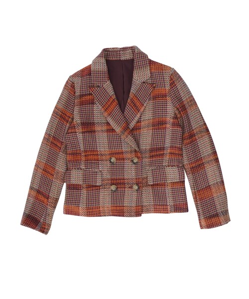 Ungrid（アングリッド）の「チェックダブルジャケット（ジャケット/アウター・レディース・ミックス）」の8枚目の写真