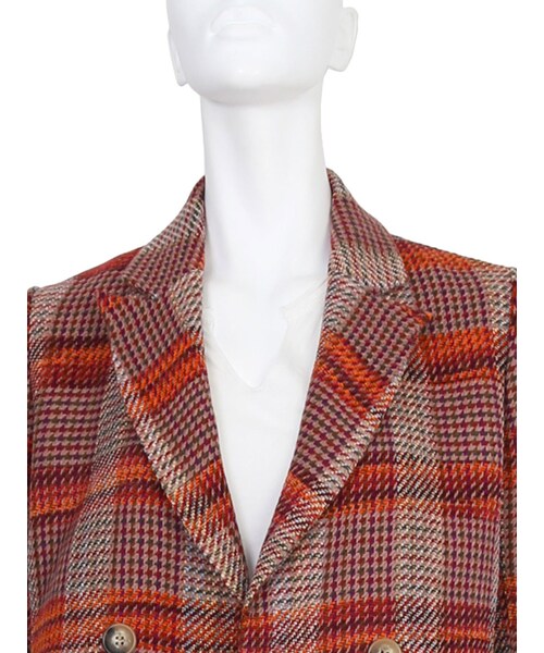 Ungrid（アングリッド）の「チェックダブルジャケット（ジャケット/アウター・レディース・ミックス）」の5枚目の写真