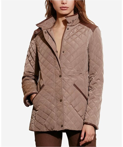 ralph lauren plus size quilted coat