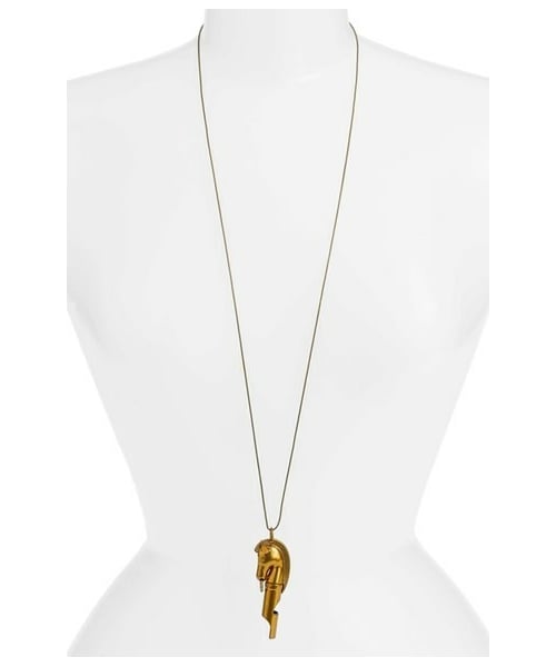 限定品 Tory Burch★HEX MASK NECKLACE ネックレス キラ ネックレス＆スタッズピアス ギフトセット: レディース