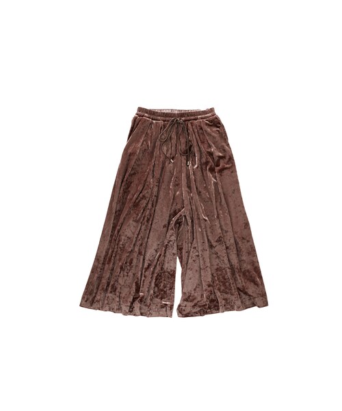 CHIHIRO YASUDA（チヒロ ヤスダ）の「ベロア袴パンツ（その他パンツ・レディース・その他）」の2枚目の写真