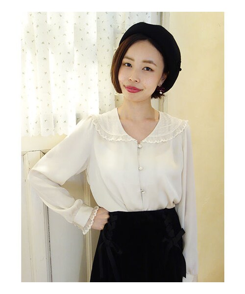 F i.n.t（フィント）の「ドットチュールセーラー衿ブラウス/F i.n.t（シャツ/ブラウス・レディース・その他）」の3枚目の写真