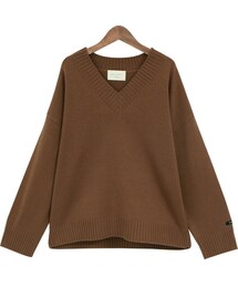 Dailyabout | ベーシックラベルポイントVネックニット(P0000VQI)(ニット/セーター)