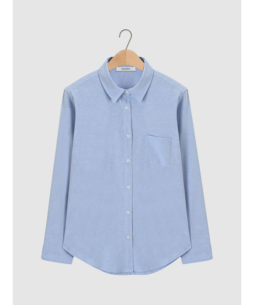SINOWS（シノウズ）の「oxford shirts（シャツ/ブラウス・レディース・white/sky blue・one size (詳細サイズはサイトをご確認ください。)）」の2枚目の写真
