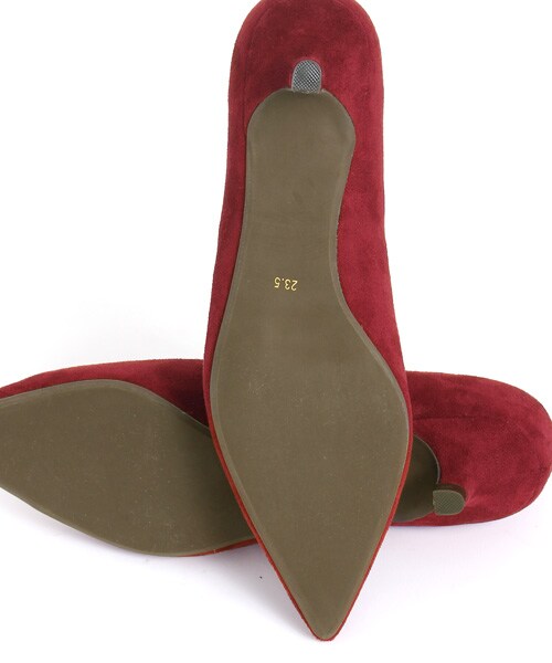 RANDA（ランダ）の「ポインテッドトゥローヒールパンプス（シューズ・レディース・ワイン/ライトグレー/ブラック/ダークブラウン/ベージュ/カーキ/ネイビー/マスタード/コッパー・21.0/21.5/22.0/22.5/23.0/23.5/24.0/24.5/25.0/25.5）」の13枚目の写真