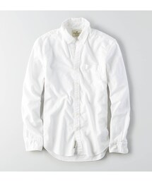 American Eagle | AEOソリッドオックスフォードシャツ(シャツ/ブラウス)