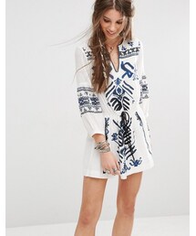 FREE PEOPLE | Free People Anouk Mini Dress with Embroidery(ワンピース)
