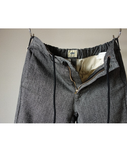 FOB FACTORY（エフオービーファクトリー）の「F.O.B エフオービーファクトリー F0438 RELAX NARROW EASY PANTS リラックスナローイージーパンツ ヘザーチャコール（その他パンツ・メンズ・その他）」の10枚目の写真