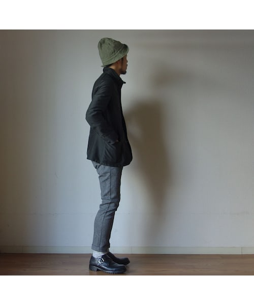 FOB FACTORY（エフオービーファクトリー）の「F.O.B エフオービーファクトリー F0438 RELAX NARROW EASY PANTS リラックスナローイージーパンツ ヘザーチャコール（その他パンツ・メンズ・その他）」の7枚目の写真