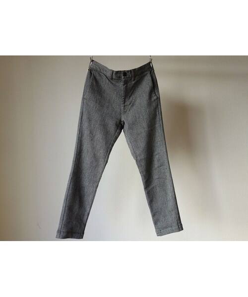 FOB FACTORY（エフオービーファクトリー）の「F.O.B エフオービーファクトリー F0438 RELAX NARROW EASY PANTS リラックスナローイージーパンツ ヘザーチャコール（その他パンツ・メンズ・その他）」の8枚目の写真