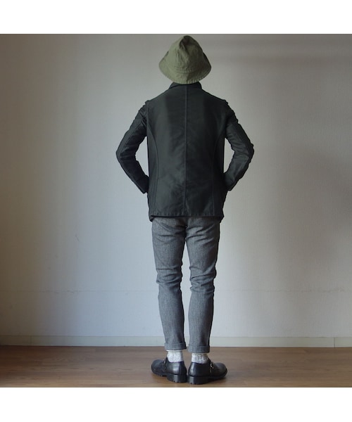 FOB FACTORY（エフオービーファクトリー）の「F.O.B エフオービーファクトリー F0438 RELAX NARROW EASY PANTS リラックスナローイージーパンツ ヘザーチャコール（その他パンツ・メンズ・その他）」の6枚目の写真