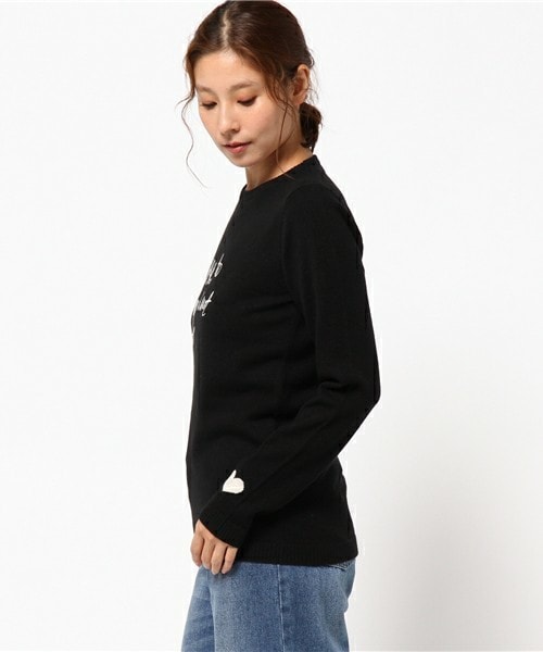 BELLA FREUD/ベラフロイド　長袖 ウールニット 　ブラック　S　羊毛 BELLA FREUD/ベラフロイド 長袖 ウールニット ブラック S 羊毛