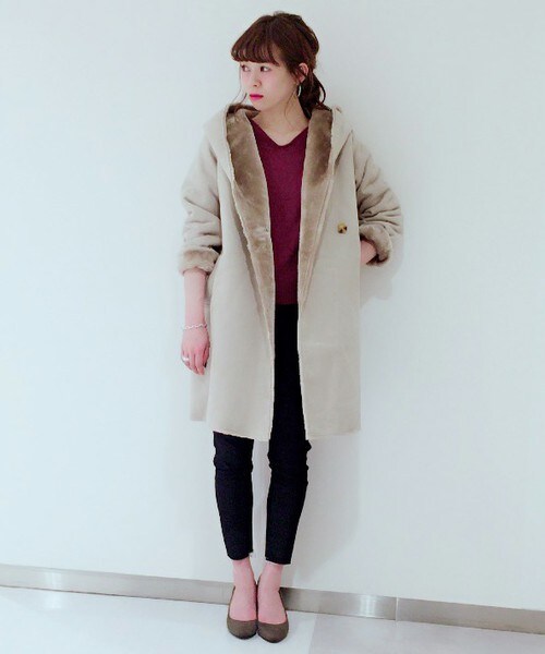 archives（アルシーヴ）の「【予約】ロングフードコート（その他アウター・レディース・アイボリー/グレー/キャメル・MEDIUM）」の13枚目の写真