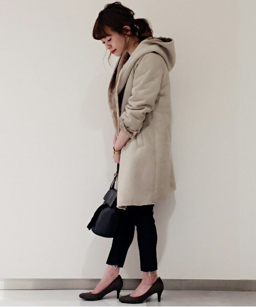 archives（アルシーヴ）の「【予約】ロングフードコート（その他アウター・レディース・アイボリー/グレー/キャメル・MEDIUM）」の14枚目の写真