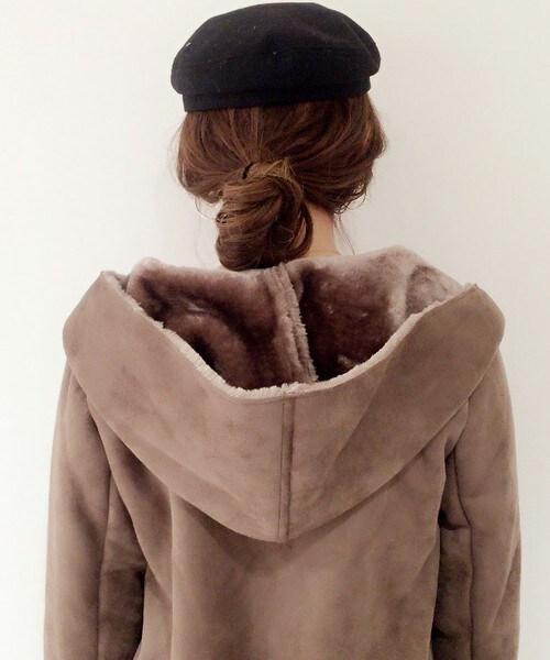 archives（アルシーヴ）の「【予約】ロングフードコート（その他アウター・レディース・アイボリー/グレー/キャメル・MEDIUM）」の5枚目の写真