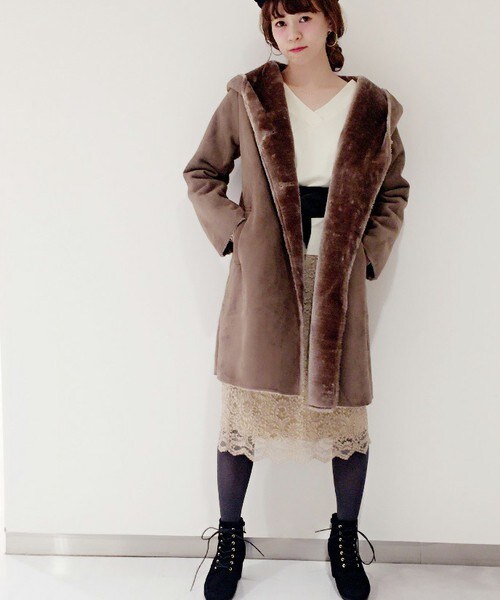 archives（アルシーヴ）の「【予約】ロングフードコート（その他アウター・レディース・アイボリー/グレー/キャメル・MEDIUM）」の16枚目の写真