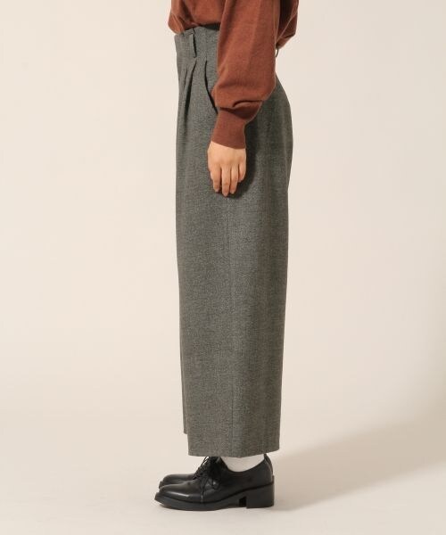 LOWRYS FARM（ローリーズファーム）の「★WEB先行予約アイテム★ハイウエストワイドパンツ（パンツ・ブラック/ブラウン・M/L）」の3枚目の写真