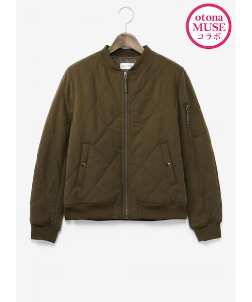 PLST（プラステ）の「【otona MUSEコラボ】ピーチキルティングボマー