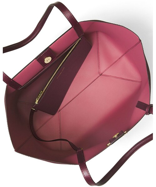 MICHAEL KORS(マイケルコース)の「MICHAEL Michael Kors Hayley Large East-West Logo-Print Tote Bag, Plum/Tulip(トートバッグ・レディース・Purple・One Size)」の3枚目の写真
