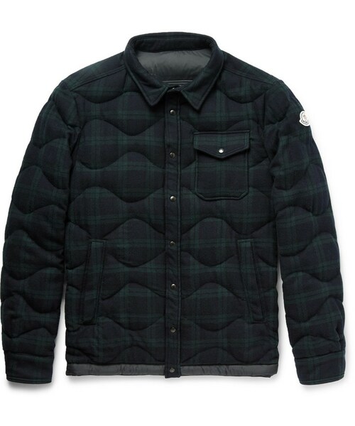 Moncler（モンクレール）の「Moncler Nambour Black Watch Checked Wool Down Shirt
