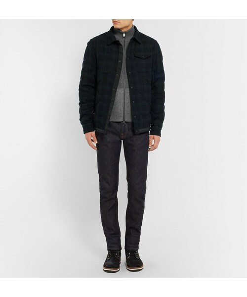 Moncler（モンクレール）の「Moncler Nambour Black Watch Checked Wool Down Shirt