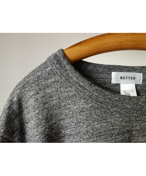 FOB FACTORY(エフオービーファクトリー)の「【完売御礼】BETTER ベター MID WEIGHT CREW NECK L/S SHIRT ミッドウェイト クルーネック ロングスリーブ シャツ 杢チャコール(その他パンツ・メンズ・その他)」の13枚目の写真