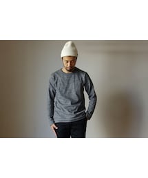FOB FACTORY | 【完売御礼】BETTER ベター MID WEIGHT CREW NECK L/S SHIRT ミッドウェイト クルーネック ロングスリーブ シャツ 杢チャコール(その他パンツ)