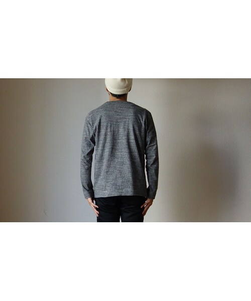 FOB FACTORY(エフオービーファクトリー)の「【完売御礼】BETTER ベター MID WEIGHT CREW NECK L/S SHIRT ミッドウェイト クルーネック ロングスリーブ シャツ 杢チャコール(その他パンツ・メンズ・その他)」の4枚目の写真