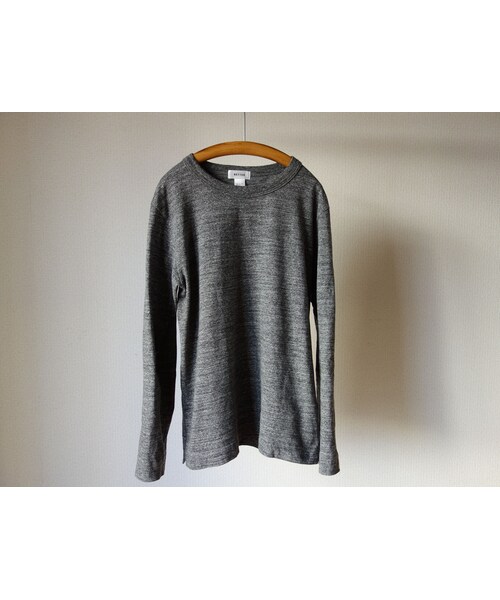 FOB FACTORY(エフオービーファクトリー)の「【完売御礼】BETTER ベター MID WEIGHT CREW NECK L/S SHIRT ミッドウェイト クルーネック ロングスリーブ シャツ 杢チャコール(その他パンツ・メンズ・その他)」の10枚目の写真