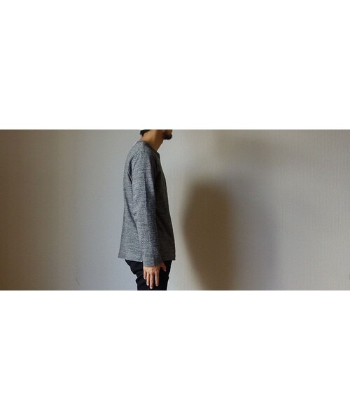 FOB FACTORY(エフオービーファクトリー)の「【完売御礼】BETTER ベター MID WEIGHT CREW NECK L/S SHIRT ミッドウェイト クルーネック ロングスリーブ シャツ 杢チャコール(その他パンツ・メンズ・その他)」の5枚目の写真
