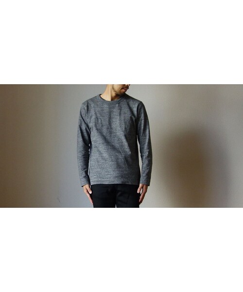FOB FACTORY(エフオービーファクトリー)の「【完売御礼】BETTER ベター MID WEIGHT CREW NECK L/S SHIRT ミッドウェイト クルーネック ロングスリーブ シャツ 杢チャコール(その他パンツ・メンズ・その他)」の3枚目の写真
