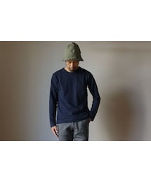 FOB FACTORY | 【2016新ブランド！】BETTER ベター MID WEIGHT CREW NECK L/S SHIRT ミッドウェイト クルーネック ロングスリーブ シャツ NVY ネイビー(その他パンツ)