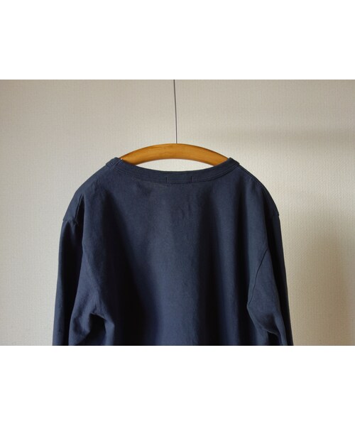 FOB FACTORY（エフオービーファクトリー）の「【2016新ブランド！】BETTER ベター MID WEIGHT CREW NECK L/S SHIRT ミッドウェイト クルーネック ロングスリーブ シャツ NVY ネイビー（その他パンツ・メンズ・その他）」の14枚目の写真