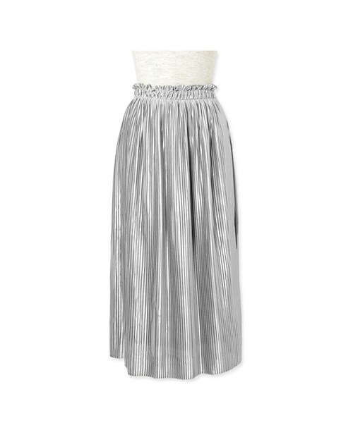 flower（フラワー）の「liquid pleats skirt ～リキッドプリーツスカート（スカート・レディース・green/silver・FREE）」の2枚目の写真