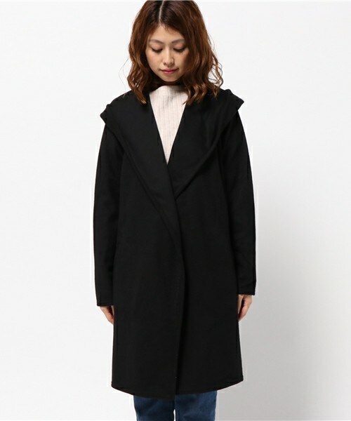 archives（アルシーヴ）の「フード付き起毛コーディガン（その他アウター・レディース・ブラック/グレー/ベージュ・MEDIUM）」の4枚目の写真