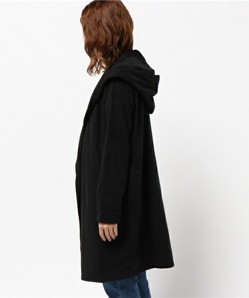 archives（アルシーヴ）の「フード付き起毛コーディガン（その他アウター・レディース・ブラック/グレー/ベージュ・MEDIUM）」の5枚目の写真