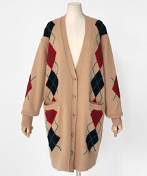 DHOLIC | ウール混アーガイルニットカーディガン(カーディガン/ボレロ)