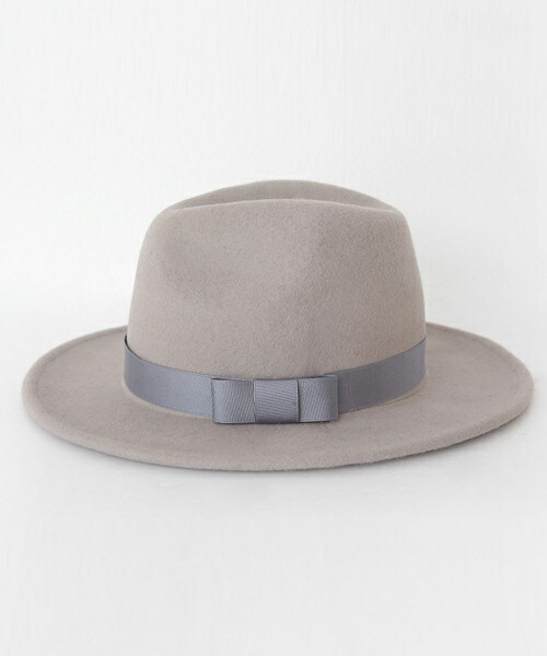DHOLIC（ディーホリック）の「ウール混リボンフロッピーハット（ハット・レディース・ベージュ/グレー/ブラック・ONE）」の3枚目の写真