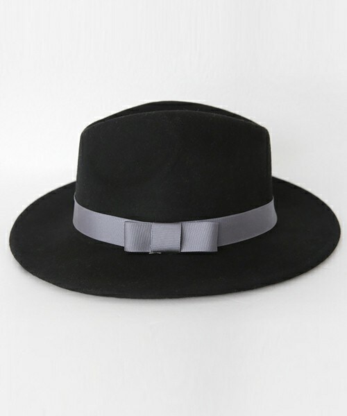 DHOLIC（ディーホリック）の「ウール混リボンフロッピーハット（ハット・レディース・ベージュ/グレー/ブラック・ONE）」の2枚目の写真