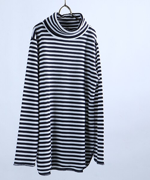 FREAK'S STORE(フリークスストア)の「SPワッフルオフタートルサーマル ロングスリーブ(トップス・メンズ・オフホワイト/グレー/ブラック/ネイビー・M/L)」の4枚目の写真