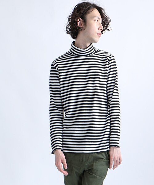 FREAK'S STORE(フリークスストア)の「SPワッフルオフタートルサーマル ロングスリーブ(トップス・メンズ・オフホワイト/グレー/ブラック/ネイビー・M/L)」の7枚目の写真