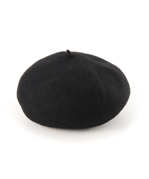 Honeys（ハニーズ）の「ベレー帽（帽子・レディース・クロ/アカ/杢グレー/ベージュ）」の2枚目の写真