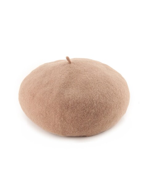 Honeys（ハニーズ）の「ベレー帽（帽子・レディース・クロ/アカ/杢グレー/ベージュ）」の4枚目の写真