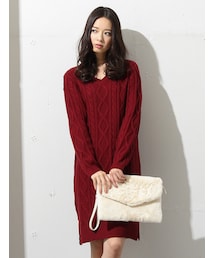 Honeys | Ｖネックワンピース(ワンピース/ドレス)