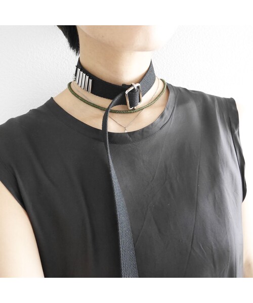 Y.A.Acc（ワイエーアク）の「morse code chokerBLACK（ネックレス・レディース・その他）」の10枚目の写真