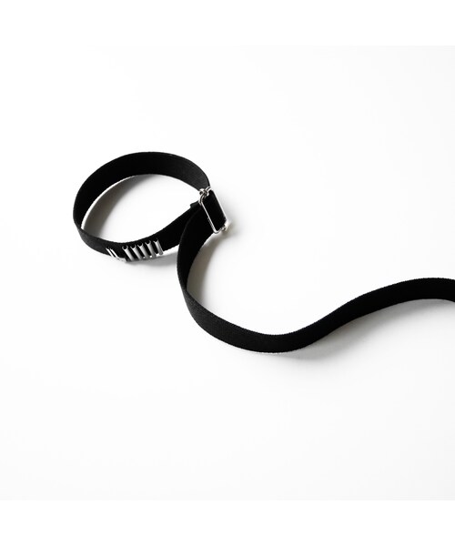 Y.A.Acc（ワイエーアク）の「morse code chokerBLACK（ネックレス・レディース・その他）」の3枚目の写真