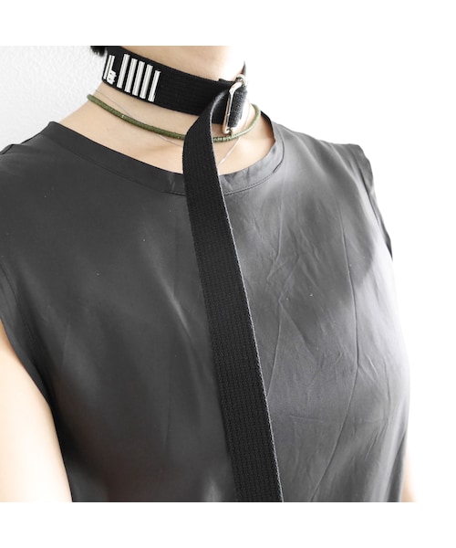 Y.A.Acc（ワイエーアク）の「morse code chokerBLACK（ネックレス・レディース・その他）」の8枚目の写真