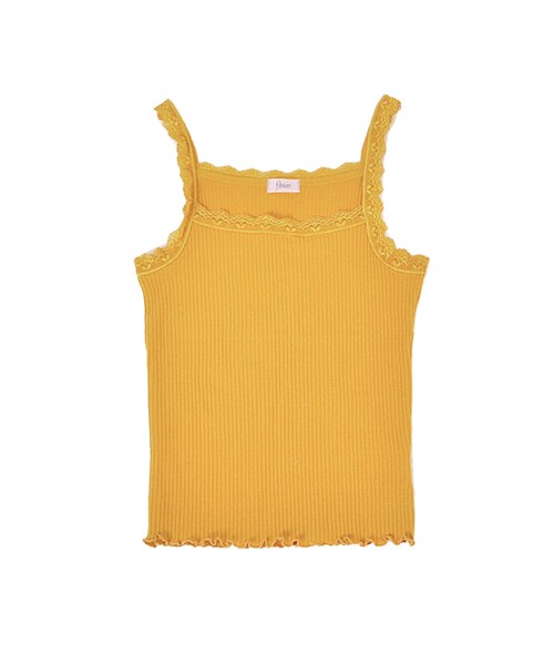 flower（フラワー）の「room lacy cami　～ルームレーシーキャミ（キャミソール・レディース・ivory/D.green/blue/khaki/gray/brown/black/yellow・FREE）」の8枚目の写真