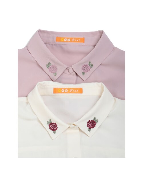 F i.n.t（フィント）の「シンメトリーローズ刺繍ブラウス/F i.n.t（シャツ/ブラウス・レディース・その他）」の3枚目の写真