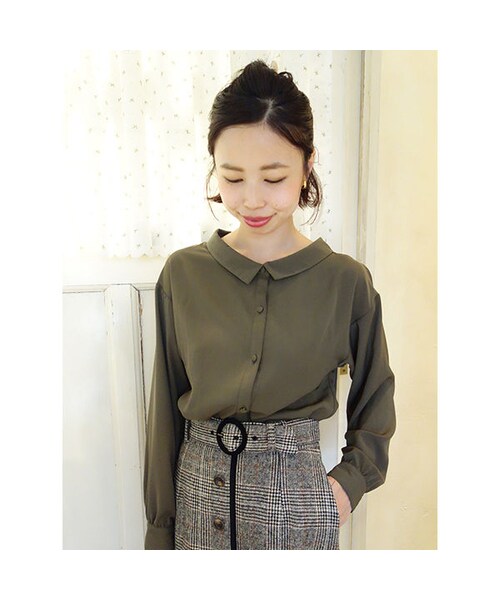 an another angelus(アンアナザーアンジェラス)の「オフショル衿長袖シャツ/an another angelus(シャツ/ブラウス・レディース・その他)」の3枚目の写真